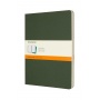 Set of 3 notebooks MOLESKINE Cahier, XL, 19x25cm, ruled, 120 pages, myrtle green