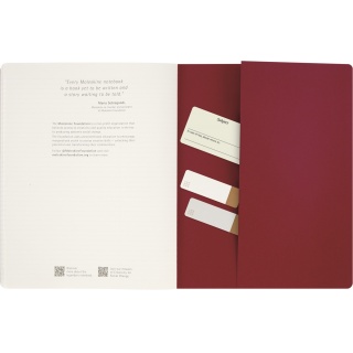 Zeszyt MOLESKINE Student Cahier, XXL, w linie, 21,6x27,9cm, czerwony, Zeszyty, Artykuły szkolne