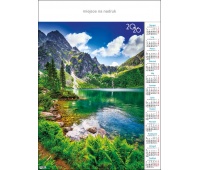KALENDARZ JEDNOPLANSZOWY A1 "TATRY" 2026 KALENDARZ JEDNOPLANSZOWY A1 "TATRY" 2026, Ścienne, Kalendarze