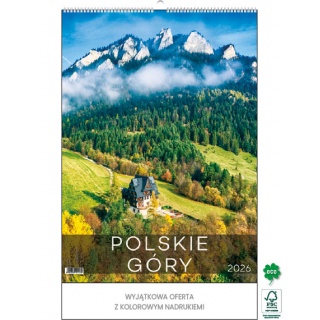 KALENDARZ 13-PL.STANDARD "POLSKIE GÓRY" 2026, Ścienne, Kalendarze