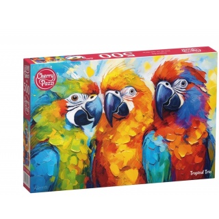 PUZZLE 500 CHERRYPAZZI TROPICAL TRIO 20388, 500 element&oacute;w, Puzzle