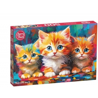 PUZZLE 500 CHERRYPAZZI THIREE LITTLE HEARTS 20425, 500 element&oacute;w, Puzzle