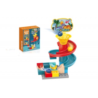 ZJEŻDŻALNIA DLA AUTEK/PIŁECZEK MIX WZOR&Oacute;W 2413, Kolejki, tory wyścigowe, parkingi, Zabawki