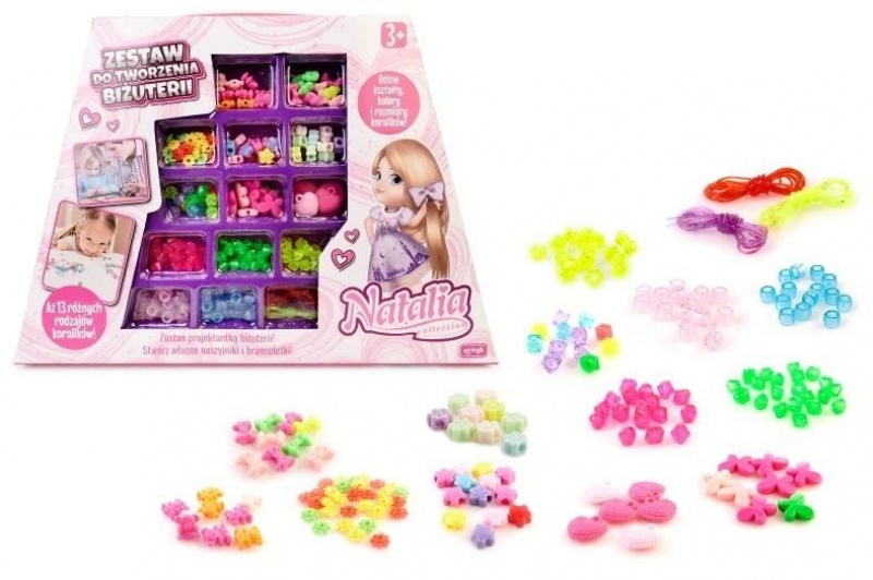 ZESTAW DO TWORZENIA BIŻUTERII NATALIA 7785, Dla dziewczynki, Zabawki