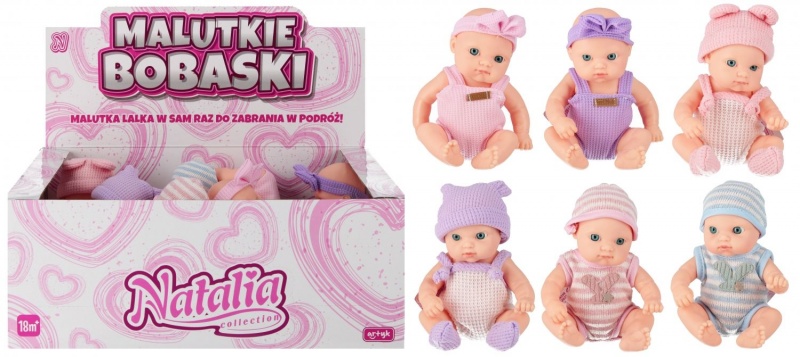 LALKA NATALIA BOBAS 20CM 9298, Lalki, Zabawki