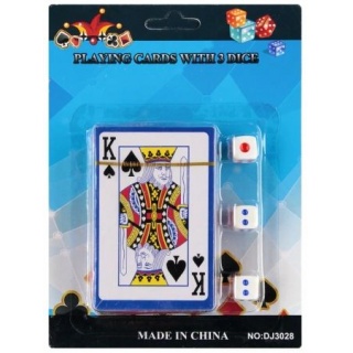 GRA KARTY DO GRY+KOŚCI 00969, Karty, Gry