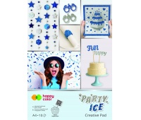BLOK PARTY ICE A4 10ark.HOLOGR.+BROKAT H.COLOR, Scrapbooking, Art. kreatywne