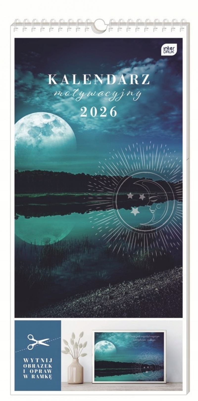 Kalendarz motywacyjny 22x46cm Magia 2026, Ścienne, Kalendarze