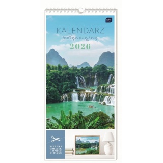 Kalendarz motywacyjny 22x46cm Widoki 2026, Ścienne, Kalendarze