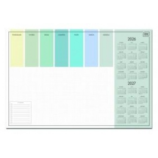 Biuwar 59x40cm 30kart.Colour 2026/2027, Biurkowe, Kalendarze