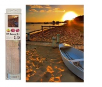 MOZAIKA DIAMENTOWA ZACHÓD SŁOŃCA NA PLAŻY 7145