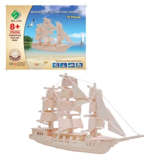 SKŁADANKA ŻAGLOWIEC E, Kreatywne, Zabawki