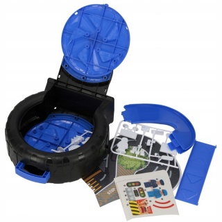 PARKING POLICJA+AKC MET 1430, Kolejki, tory wyścigowe, parkingi, Zabawki