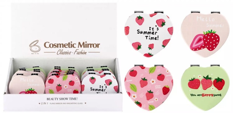 LUSTERKO KIESZONKOWE SERCE 8CM MIX4 4405, Zabawki