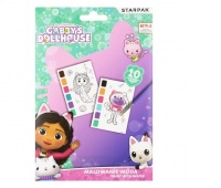 MALOWANIE WODĄ KOCI DOMEK GABI