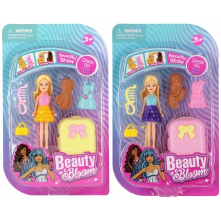 LALKA 9CM+AKC 13X21X3 MIX2 8165, Lalki, Zabawki