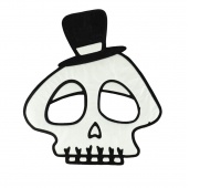 MASKA NA HALLOWEEN CZASZKA MASKA NA HALLOWEEN CZASZKA, Halloween, Art. świąteczne i okolicznościowe