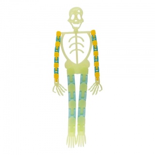 GIĘTKI SZKIELET ŚWIECĄCY W CIEMNOŚCI, Halloween, Art. świąteczne i okolicznościowe