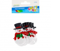 OZDOBA BN BAŁWANEK FILC SPRZYL 12SZT 2251, Artykuły zdobnicze, Art. kreatywne