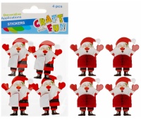 NAKLEJKI BN MIKOLAJ HARM 4SZT 5711, Naklejki, Art. kreatywne