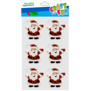 NAKLEJKI BN MIKOŁAJ 6SZT 3862, Naklejki, Art. kreatywne