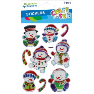 NAKLEJKI BN BAŁWAN METAL 9SZT 4976, Naklejki, Art. kreatywne