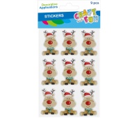 NAKLEJKI BN RENIFER 3D 9SZT 4938