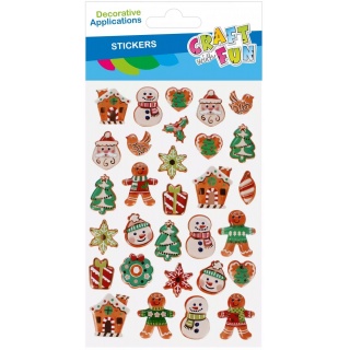 NAKLEJKI BN PUFFY ŚWIE MIX 30SZT 5003, Naklejki, Art. kreatywne