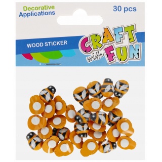 OZDOBA PSZCZÓŁ DREW 30SZT SPRZ 3533, Artykuły zdobnicze, Art. kreatywne