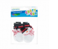 OZDOBA BAŁWAN FILC SPRZYL 18SZT, Artykuły zdobnicze, Art. kreatywne