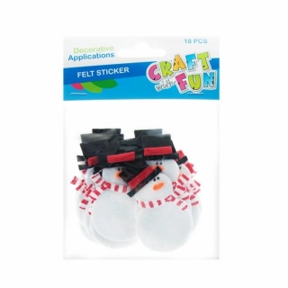 OZDOBA BAŁWAN FILC SPRZYL 18SZT, Artykuły zdobnicze, Art. kreatywne