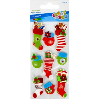 NAKLEJKI BN MIX 9SZT 3555, Naklejki, Art. kreatywne