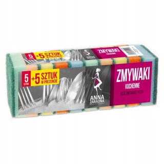 AZ ZMYWAKI KUCHENNE 5+5szt., Akcesoria do sprzątania, Art. higieniczne i dozowniki