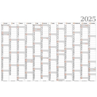 PLANER ŚCIENNY TERMINARZ ROCZNY BF03 2026, Ścienne, Kalendarze