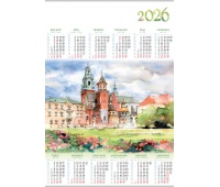 KALENDARZ JEDNOPLANSZOWY A1 PL09 WAWEL 2026