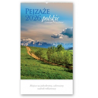 KALENDARZ REKLAMOWY RW01 PEJZAŻE POLSKIE 2026, Ścienne, Kalendarze
