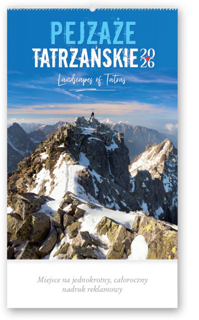 KALENDARZ REKLAMOWY RW03 PEJZAŻE TATRZAŃSKIE 2026, Ścienne, Kalendarze