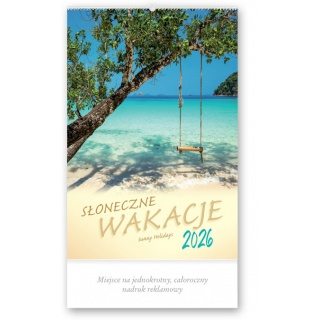 KALENDARZ REKLAMOWY RW10 SŁONECZNE WAKACJE 2026, Ścienne, Kalendarze