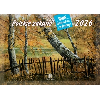 KALENDARZ RODZINNY WL06 POLSKIE ZAKĄTKI 2026, Ścienne, Kalendarze