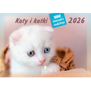 KALENDARZ RODZINNY WL09 KOTY I KOTKI 2026, Ścienne, Kalendarze