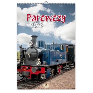 KALENDARZ ŚCIENNY A3 6-PL.PAROWOZY 2026, Ścienne, Kalendarze