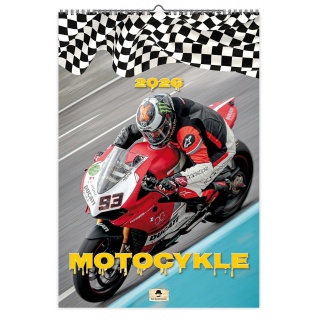 KALENDARZ ŚCIENNY A3 6-PL.MOTOCYKLE 2026, Ścienne, Kalendarze