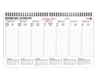 KALENDARZ BIURKOWY POZIOMY TYGODNIOWY 2026, Biurkowe, Kalendarze