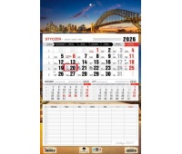 KALENDARZ JEDNODZIELNY Z PLANEM ZAJĘĆ 2026, Ścienne, Kalendarze