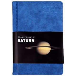 KALENDARZ KSIĄŻKOWY A5 SATURN DNS REG.NIEB.2026, Dzienne, Kalendarze