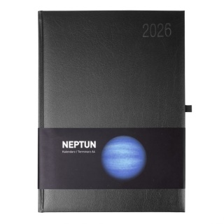 KALENDARZ KSIĄŻKOWY A4 NEPTUN DNS REG.CZARNY 2026, Dzienne, Kalendarze