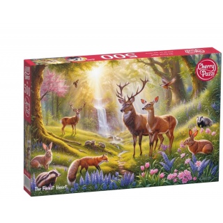 PUZZLE 500 CHERRYPAZZI THE FOREST HEART 20371, 500 element&oacute;w, Puzzle