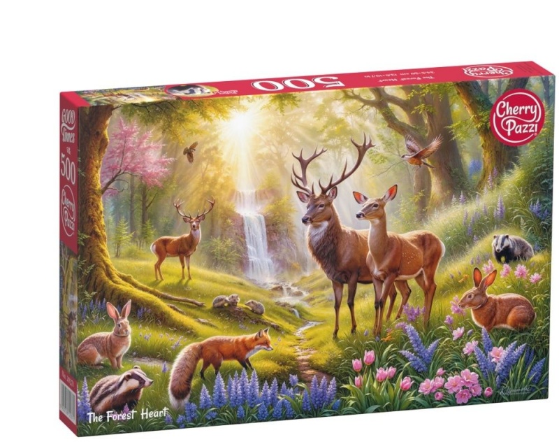 PUZZLE 500 CHERRYPAZZI THE FOREST HEART 20371, 500 element&oacute;w, Puzzle