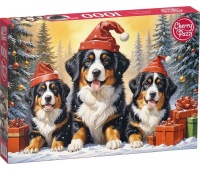 PUZZLE 1000 CHERRYPAZZI HOLIDY PUPPIES 31209