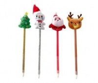 DŁUGOPIS BAŁWAN, MIKOŁAJ, CHOINKA, Długopisy, Art. do pisania i korygowania